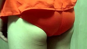 I Crave Inserting Huge Anal Plug in Cute Swimsuit Girl's Butt