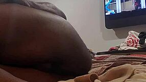 Horny Guy Jacks Off To His Own Porn Videos