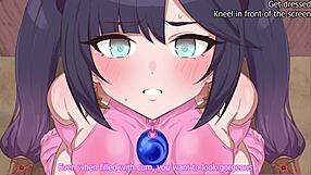 stupid bimbo in hentai anal scene