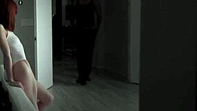 damn, redhead teen riding that big black cock hard!