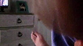 Young wife gives a sloppy blowjob to a big cock in the form of a fruit roll-up