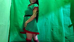 Dirty Christmas Elf Waits For Big Cock Insertion In Her Latina Vagina