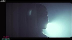 striptease by angie lynx with blue eyes teasing in heels for andyquarius production