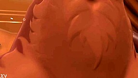 Intense licking of pussy with big clit and muff diving action