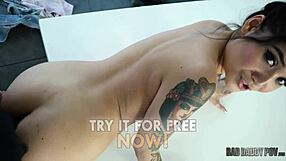 brenna sparks blows and fucks doggy style pov!