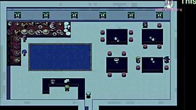 female knight commander exposes upper body to practice sword in wedding