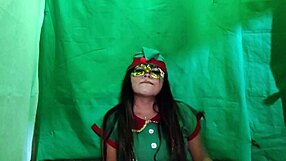 Dirty Christmas Elf Waits For Big Cock Insertion In Her Latina Vagina