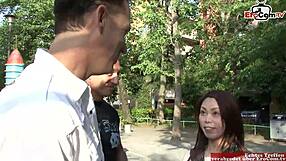 Yo, picked up this hairy Asian teen on the street for hot anal action!