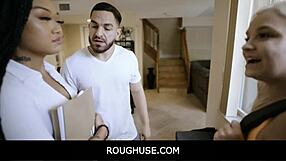 Heyy, Watch This Teen 18+ Introduce Stepdad to Lina Flex and Bella Jane!