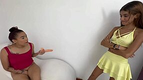 Brilliant lesbian show with a favorite toy