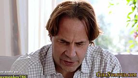 Stepdaughter Gives Blowjob to Big Cock