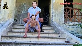 Halloween Sex Trailer in Haunted House with Latina Bride