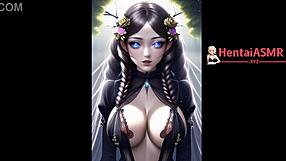 हॉर्नी फैंटेसी एल्फ बड़ी फैटी टिटीज के साथ विजुअल जर्नी पर निकलती है हेंटाई में