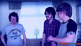 Newbie Slut Gives Head to Nerd in Reality Facial.