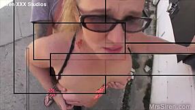 wife fucks hubbys friend in public with big tits