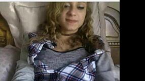 cute teen with perfect tits undressing and playing with toys in a casual setting