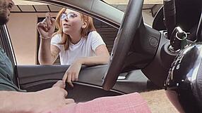 Nice slut slapping a dick in the street for me