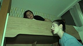 Two French Sisters Spy On Their European Parents Making Love In Lesbian Encounter.