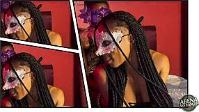 Two Sexy Slim Teens in Lingerie Play with Themselves and Each Other Before Bent Over Foursome with Two Big Black Dicks