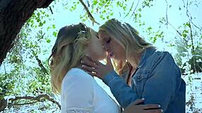 Shaved Hairless Teens Scarlet Red and Blake Eden in POV Lesbian Heels Scene