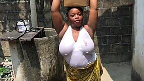 alpha baddie got fucked outdoor by the wellspring