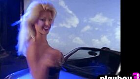 stunning blonde mature victoria silvstedt strips naked, revealing big tits in hot poses