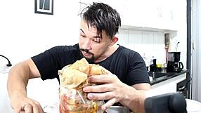 Milf Eating the Biggest Burger King in X Videos Detailed Scene