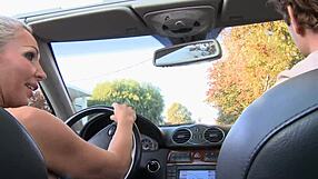 Blonde milf Lisa Demarco bent over for anal fuck