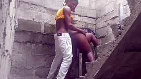 A hot girl was fucked by her neighbor in an unfinished house
