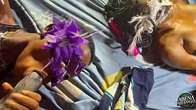 Two Sexy Slim Teens in Lingerie Play with Themselves and Each Other Before Bent Over Foursome with Two Big Black Dicks