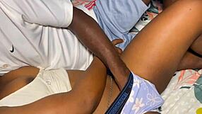 Hot banging session with my sweet curvy girl in miniskirt