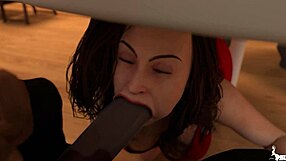 मैंने देखा मेरी हॉट वाइफ ने पति के नए बॉस का लंड चुपके मीटिंग में चूसा।