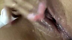 Latina masturbates with dildo solo