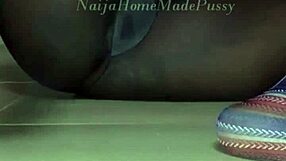 Naija Homemade Pussy Featuring Big Natural Tits in See-Through Lingerie