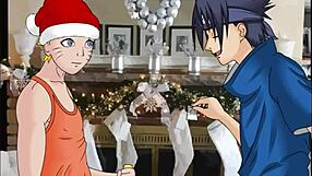 tsunade xmas orgy with banging hentai group action