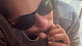 Wow, huge cum on her face!