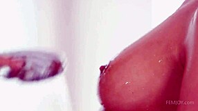 hey, these hot blonde czech lesbians are showering together so sensually