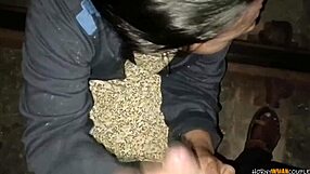 An adventurous night encounter for an Indian village wife