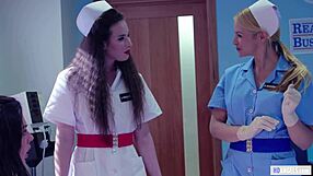 Girl on girl action in hospital setting, intriguing!