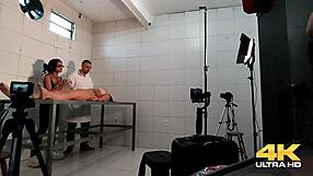doctor pica evaluates pussy during humiliating massage session with teasing
