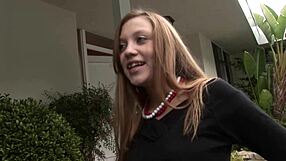 Teen Allison Lane gets a deep internal cumshot from black cock.