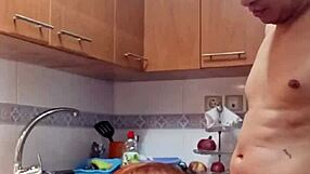 Devouring My Mother-in-Law's Wet Vagina for Breakfast in the Kitchen