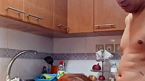 Devouring My Mother-in-Law's Wet Vagina for Breakfast in the Kitchen