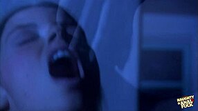 a brunette with small tits seduces a guy to fuck her all night outdoors