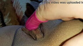 this sex toy is much better than a tongue for wet pussy masturbation in pov lesbian homemade