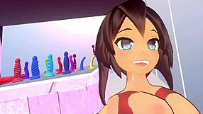 Vr masturbating with dildos beads vibrators