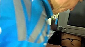 Yo, busty neighbor, stuck again? Old perv helping with that big ass, huh?