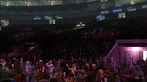 Marissa challenges John Morrison in a heated match