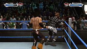 Marissa challenges John Morrison in a heated match