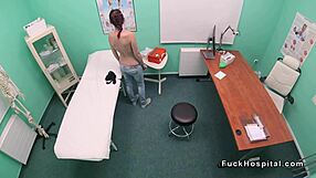 The doctor is filming while fucking the red-haired girl